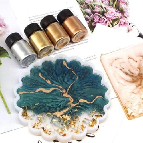 Metal Shimmer Metallic Pigment Pearlescent Pearl Powder Epoxy Dye UV Resin Colorant Glitter Handmade DIY Craft Jewelry Making