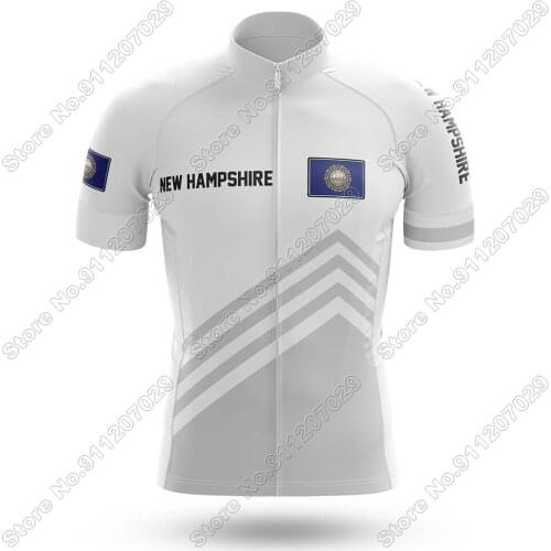 New Hampshire 2021 Summer Men Cycling Jersey Short Sleeve MTB Bicycle Cycling Clothing Bike Maillot Ropa Ciclismo