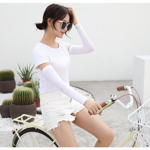 1 Pairs Cooling Arm Sleeves Cover Car motorcycle Cycling Running UV Sun Protection Outdoor Men Cool Arm Sleeves for Hide Tattoos