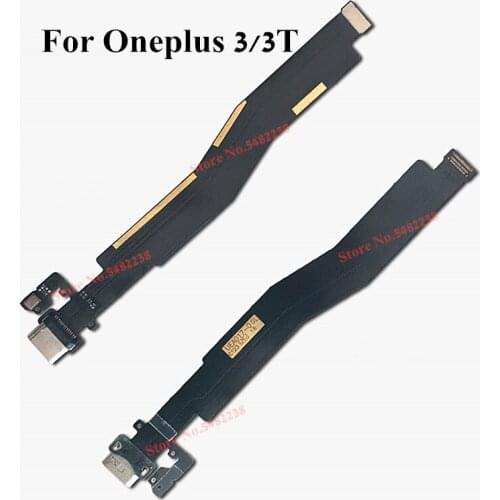 Original USB Charging Port Flex Cable For Oneplus 3 A3000 3T A6010 USB Charger Plug Board Charging Dock Motherboard Connector
