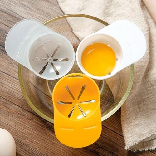 Plastic Egg Separator Egg Yolk White Filter Egg Divider, Can Hold On the Edge Of the Bowl, Egg Separator Tool for Baking Cake
