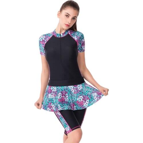 Plus Size Modest Swimwear Skirt Muslim Swim Wear Burkini Muslim Swimwear Women Full Body Swimming Suit Muslim Women Swim Suit