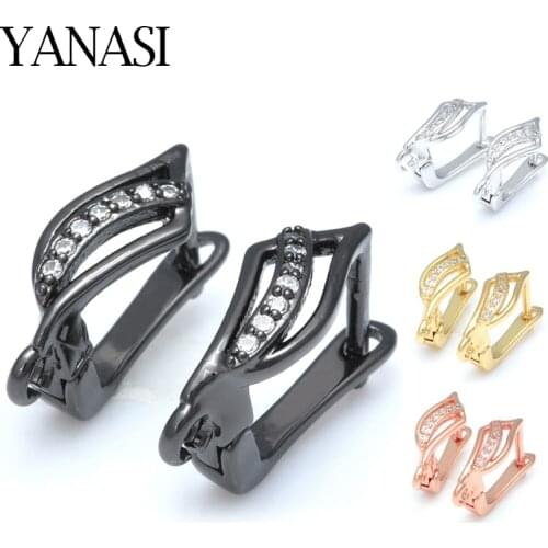 Earrings Accessories DIY Findings for Jewelry Making New Design Leaf Shape Gold Silver Earring Hooks Handmade Jewellery
