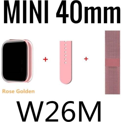 W26M 40MM Smart Watch Series 6 Bluetooth Call 1.57 Inch Screen ECG Heart Rate Monitor Waterproof Smartwatch PK IWO MAX 8 12 13