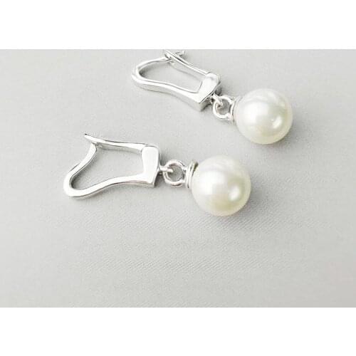 Pearl has han edition high aristocratic temperament earrings silver earrings fashion pearl pendant jewelry wholesale