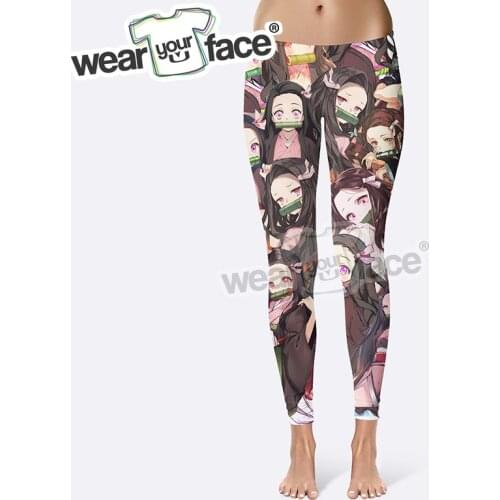 Otaku Anime Kamado Nezuko 3D All Over Printed Legging Women Sportwear Fitness Legging Elastic Bodybuilding Girls Women Clothing