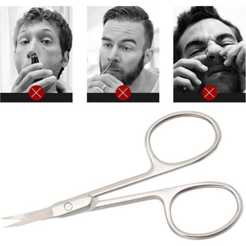 1Pcs Manicure Scissors Curved Tip Scissors Professional Nail Remover Salon Skin Nail Dead Nail Steel Tool H8H7