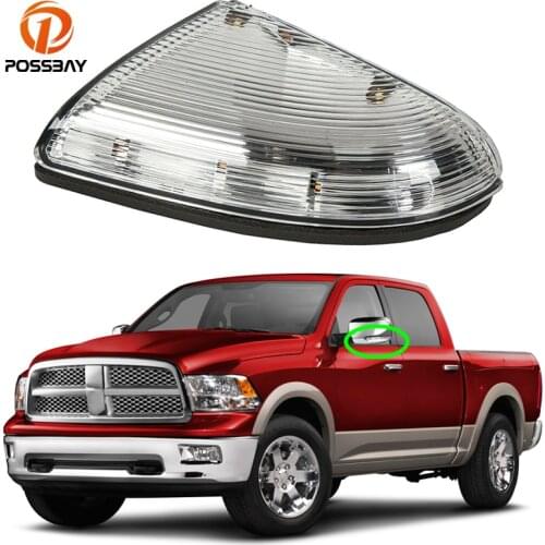 1 Pc Front LED Side Mirror Marker Lamps Yellow Turn Signal Light DRL for Dodge Ram 1500 2500 3500 2009 2010 2011 2012 2013