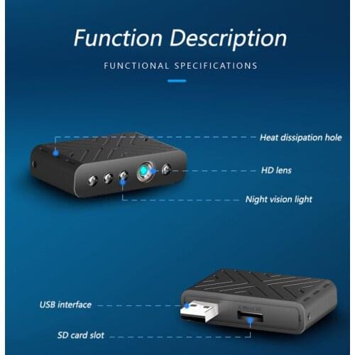 1080P TY9 Smart Mini Wifi USB Camera Real-time Surveillance IP Camera Night Vision Micro Cam For Home/Office/Baby Monitoring