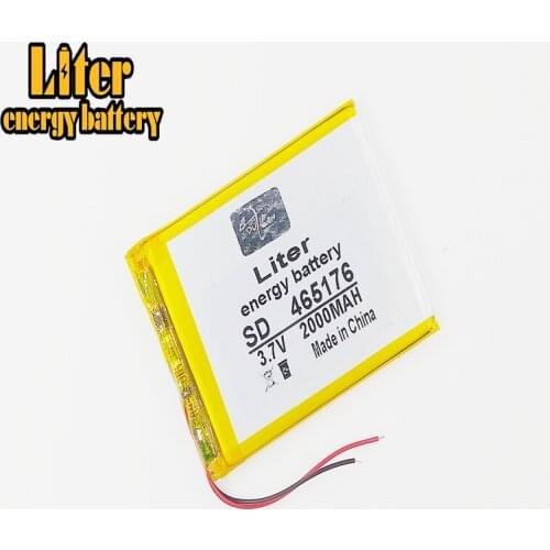 3.7V,2000mAH,[465176] Polymer lithium ion / Li-ion battery for TOY,POWER BANK,GPS,mp3,mp4,cell phone,speaker