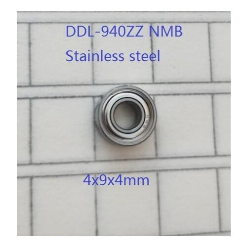 400pcs original NMB high precision bearing DDL-940ZZ Stainless steel ball bearings 4x9x4mm