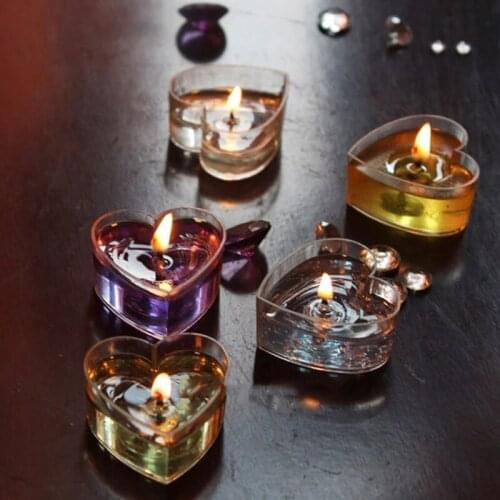 5Pcs Star Heart Shape Tealight Candle Holder Set Plastic Transparent DIY Candle Making Mold For Table Decoration