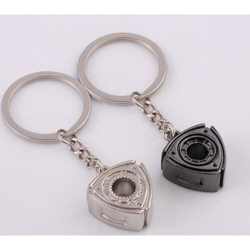 50LC Keyring Rotary Wankel Engine Rotor For Mazda RX7 RX8 2 3 6 Atenza Axela Keychain Turbo Car Accessories Parts Key Chain