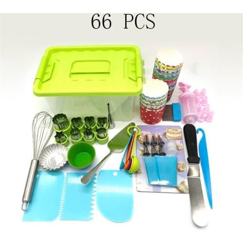 66 PCS Pastry Nozzles Converter Pastry Bag Confectionery Nozzle Stainless Cream Baking Tools Decorating Tip Sets