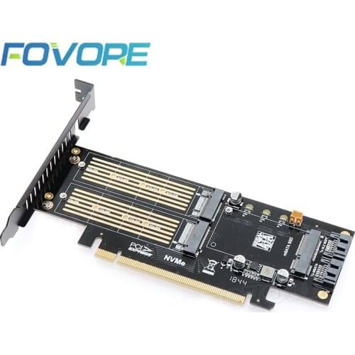 MSATA M.2 PCIe adapter mSATA M.2 NGFF NVMe AHCI SSD to PCIe adapter mini SATA M2 B key M key b key PCI e PCI-e converter Card