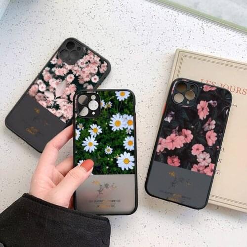 Summer Flowers Pineapple Phone Case matte transparent For iphone 7 8 11 12 plus mini x xs xr pro max cover