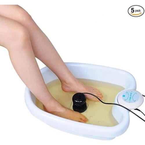 Home Mini Detox Foot Spa Machine Cell Ionic Cleanse Device Ionic Detox Foot Spa Aqua Foot Bath Massage Detox Foot Bath Basin