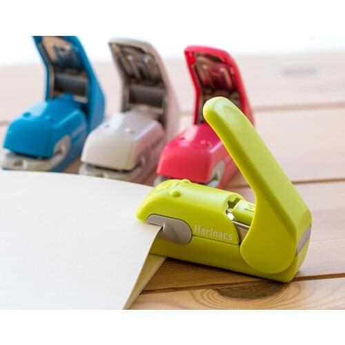 KOKUYO Harinacs Staple-Free Stapler Press Type Embossing Needleless Mini Stapler No Punching Labor Saving for Office, Student