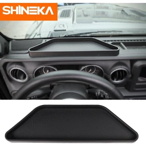 SHINEKA Stowing Tidying For Jeep Wrangler JL 2018+ ABS Car Control Dashboard Storage Box For For Jeep Wrangler JL Car Styling