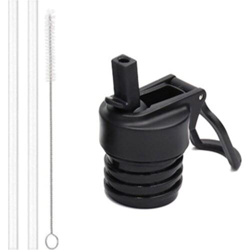 PP Plastic Straw Cap Cover Lids Bundle For Hydro Flask Thermos Water Bottle Flask Standard Mouth In Middle