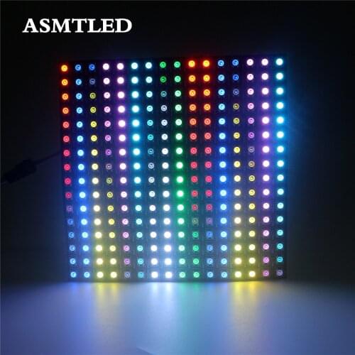 Matrix 8x8 16x16 8x32 LED Module Lamp WS2812B LED Digital Flexible Individually Addressable Panel Pixel light Display Board DC5V