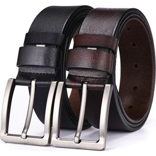 Men High Quality Genuine Leather Belt Luxury Designer Belts Men Cowskin Fashion Strap Male Jeans for Man Cowboy Cinturon Hombre