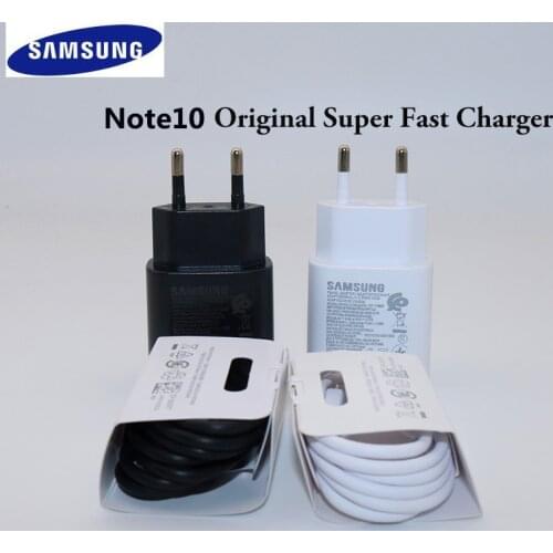 Samsung Original Galaxy Wall Charger For Note10 9 8 s9 S8 plus 9V2.77A Adaptive Fast Charging Travel Adapter &Usb Type C Cable