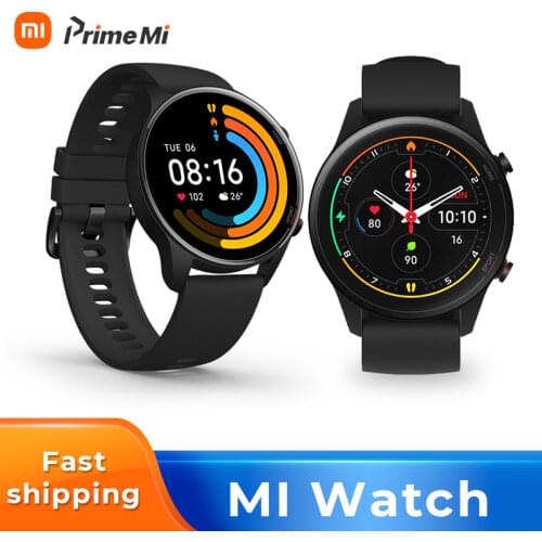 Global Version Xiaomi Mi Watch GPS Fitness Tracker Watch Color 5ATM Waterproof Sport Heart Rate Monitor 1.39 Inch AMOLED Screen