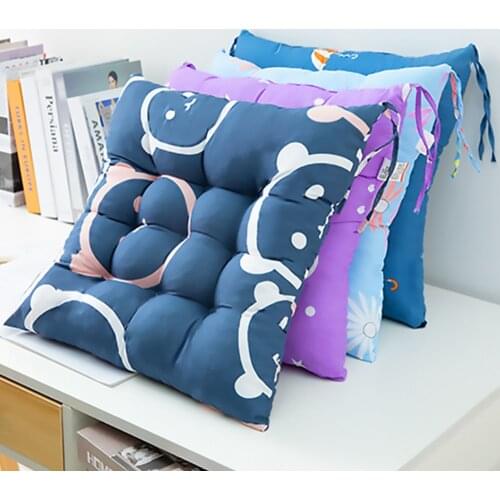 Portable Multi-purpose Solid Color Polyester Cotton Cushion Soft Comfortable Butt Cushion Office Car Sofa Dining Chair Cushion