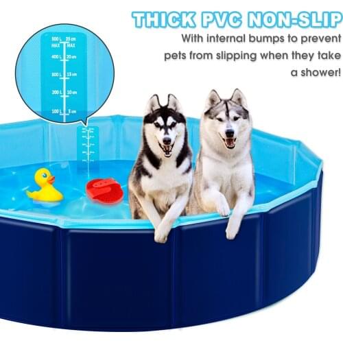Dog Pool Foldable Pet Swimming Pool Outdoor Baby Kids Pool Swim Pet Cat Bath Tub Pet Collapsible Bathing Pools