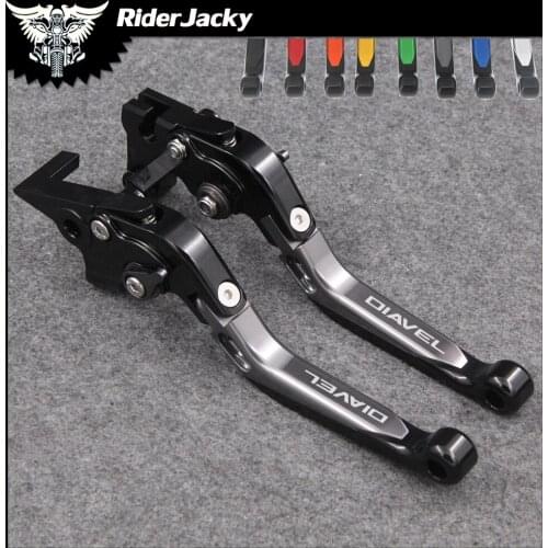 RiderJacky Folding Extendable Motorcycle Brakes Clutch Levers For Ducati Diavel/Carbon/XDiavel/S 2011-2018 2014 2015 2016 2017