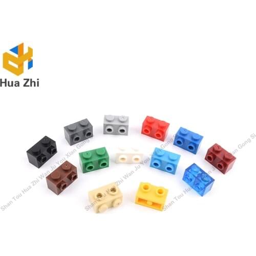 Building Blocks Parts 11211 10PCS Brick Special 1 x 2 with Studs on 1 Side LEGOING MOCS Education