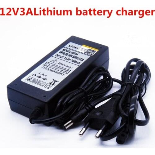 HK Liitokala 12.6V 3A power charger,12.6V charger for CCTV battery pack,3A charger for 12V lithium battery 12V battery charger
