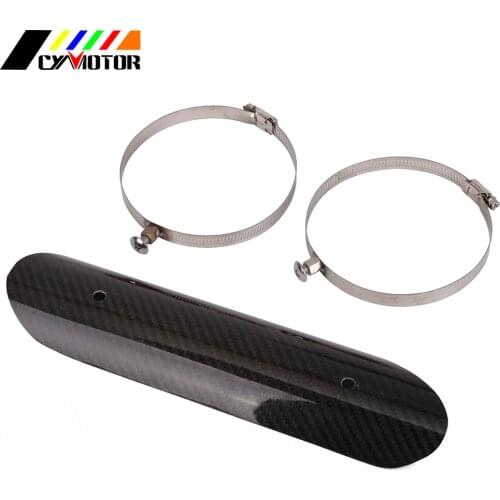 Motorcycle Carbon Fiber Exhaust Pipe Protection Heat Shield Cover For KTM YAMAHA KAWASAKI HONDA YZF EXC CRF KLX YZ YZF WRF KX