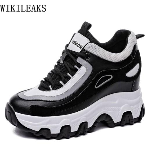 Sneakers Women 2021 Fashion Shoes Wedges Shoes for Women Platform Sneakers Leather Casual Shoes White Sneakers Zapatillas Mujer