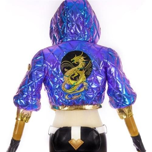 Anime 2019 KDA Akali LOL Idol singer new skin kda akali cosplay costumes Akali Jacket Women Christmas costume A