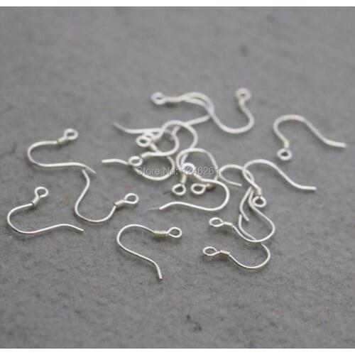 10PCS 925Silver Agraffe Fittings for Accessory DIY hook Machining Ornaments metal parts 14mm wholesale Jewelry Making Design