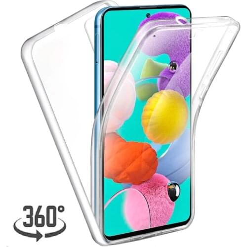 360 Double Silicone Soft Cases For Huawei P40 Lite E P30 Lite New Edition P20 Pro Honor 10 Lite 10i 20S 9C 8A 8S Y7P Full Cover