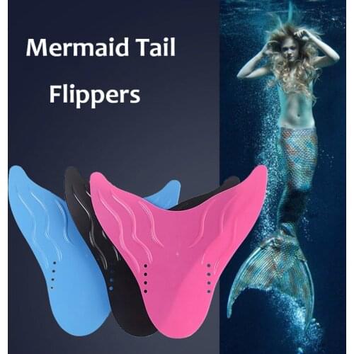Swimming Fins Diving Fins Foot Fins Swimming Mermaids Tail Flippers Swim Training Accessories for Children Adults Water Boots