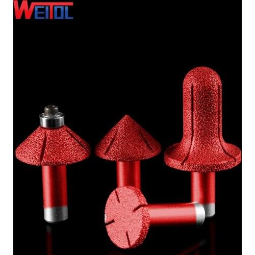 WeiTol 1pcs diamond emery stone cutter bits classical molding router bits CNC machine engraving tool for stone