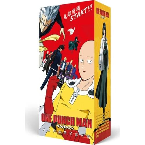 Anime lucky bag long gift box One Punch Man collection box toy include postcard bottle photo frame role cards gift