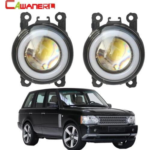 Cawanerl For Land Rover Range Rover III SUV (LM) 2009-2012 Car 30W LED Fog Light COB Angel Eye DRL Daytime Running Lamp H11 12V