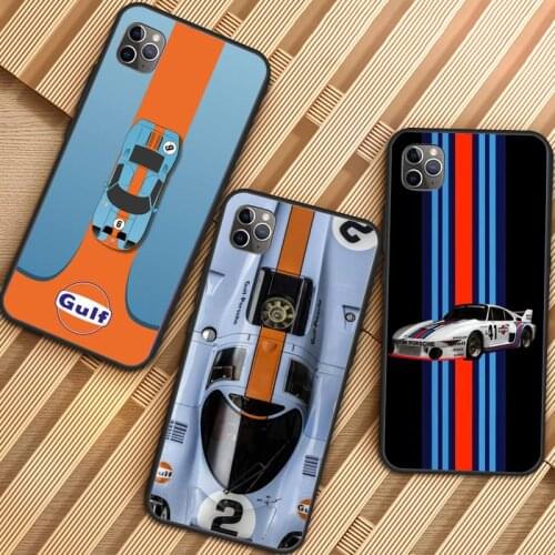Gulf Race Car Phone Case for iPhone 11 12 mini pro XS MAX 8 7 6 6S Plus X 5S SE 2020 XR