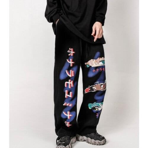 Dropshipping Harajuku Anime Pants For Women Trousers Streetwear Woman Harem Pants Autumn Ladies Causal Pants Plus Size trousers