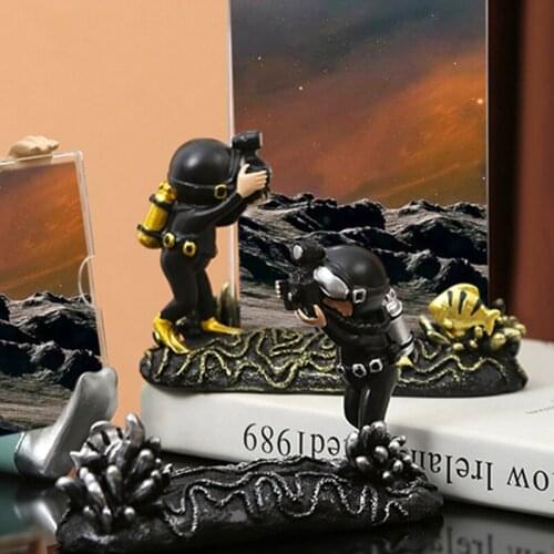 Nordic Style Astronaut Photo Frame Creative Decorations Living Room Home Bedroom Resin Craft Decorations