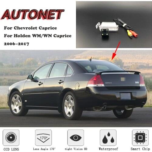 AUTONET HD Night Vision Backup Rear View camera For Chevrolet Caprice Holden WM/WN Caprice 2006~2017 license plate Camera