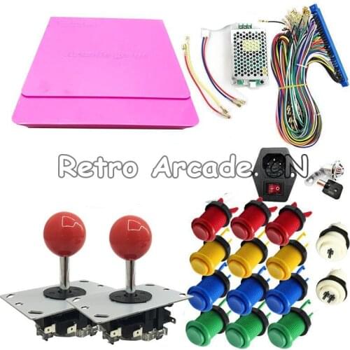 Jamma Arcade DIY Kit with Box 5S 1299 In 1 Game Board power supply Happ button joystick VGA HDMI Output cabinet machine parts