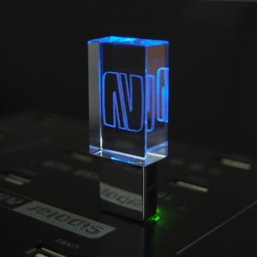 Good-looking Crystal USB 2.0 for SEAT Car Logo 4GB 8GB 16GB 32GB USB Flash Drive Memory Stick Pen Drive with LED 64GB 128GB Gift