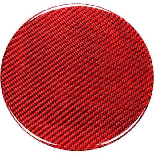 For Nissan 350Z Z33 2003-2009 Red Carbon Fiber Sticker Fuel Tank Cap Cover Trim Decorative Car Modified Accessories