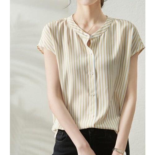 Женские полосатые футболки LANJING China At AliExpress